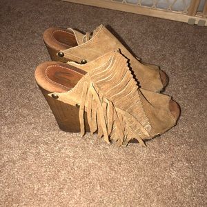 Sbcicca Fringe Wedges